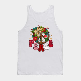 Peace on Earth Christmas Tank Top